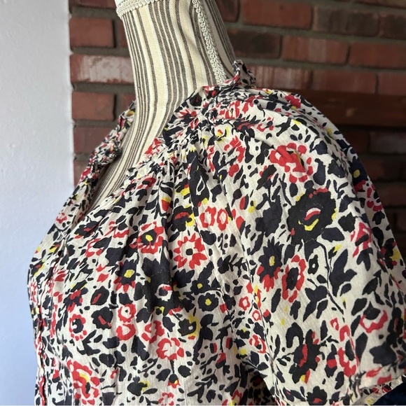 Apiece Apart Los Altos Floral Print Poplin Cotton Top Sz 6 - Picture 5 of 8